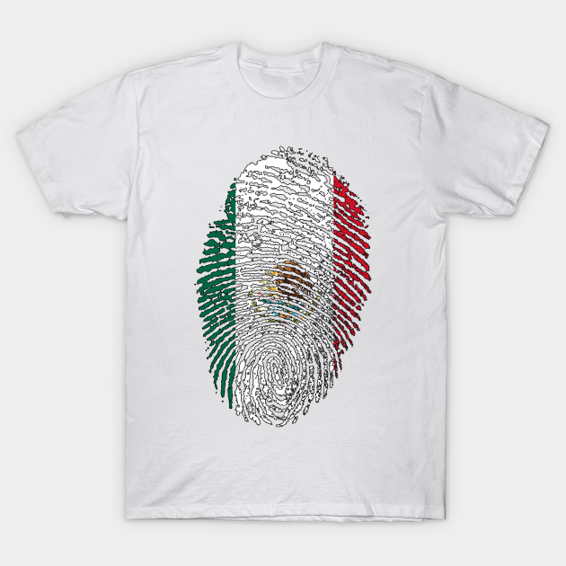 Mexico Flag - Mexican Flag - MX Flag Fingerprint